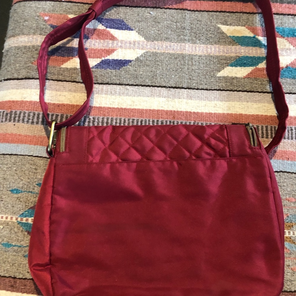NWT TRAVELON Burgundy Crossbody Travel Purse/Bag - Picture 5 of 7